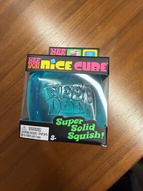 Nee Doh Nice Cube Super Solid Squish - Teal